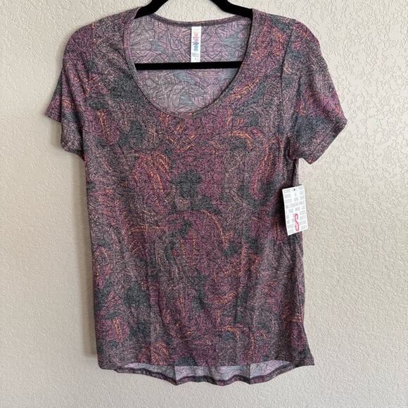 Lularoe Classic T Pink/Purple Pattern Small - Picture 1 of 2